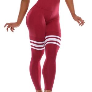 Bombshell Sportswear Red Leggings